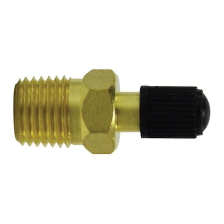 Midland Industries Spring Core Regular Tank  Vent Valve With Black Cap, 30080 psi Crack 46622